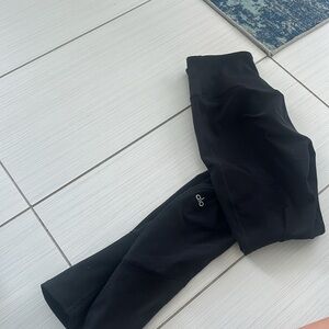 Black also soft leggings size small